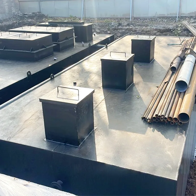 Équipement décentralisé à petite échelle pour eaux usées domestiques enterrées